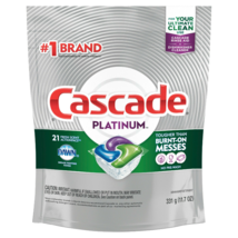 Cascade Platinum ActionPacs Dishwasher Detergent w/ Dawn, Fresh Scent, 21 Count - £15.58 GBP