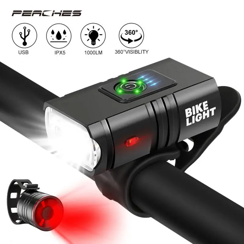 Sporting T6 Led Bike Light Front A Usb Chargeable MTB Road Bicycle Lights 6 Mode - £23.90 GBP