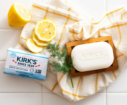 6 Bars Kirk&#39;s Fres H Scent Castile Bar Soap 100% Coconut Gentle 4oz x6 Coco Kirks - £20.71 GBP