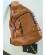 Men&#39;s &amp; Women&#39;s Leather Sling Bag Waterproof Crossbody Chest Shoulder - 002 - $727.66 MXN
