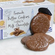 French Butter Cookies Coated in Milk Chocolate - 1 box - 4.76 oz - £4.97 GBP