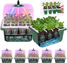 5-Pack Seed Starter Tray with Grow Light - High Survival Rate for Plants - $58.36