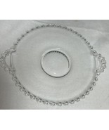 Imperial Glass Candlewick Under Plate w/Handle Antique 7 1/2&quot; x 8 1/2&quot; - $9.90