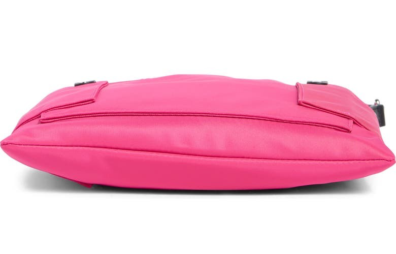 Marc Jacobs Preppy Swing Nylon Flat Crossbody Bag ~NWT~ Hot Pink Item image 6