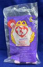 Happy the Hippo Teenie Beanie Baby #6 1993 In 1998 McDonald’s Packaging - $7.59
