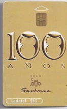 SANBORNS 100th Anniversary Mexico Phone Card - £2.31 GBP