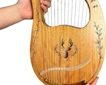 This Easy-To-Carry Instrument Has 16 Metal Strings, A Whole Mahogany Bod... - $84.94