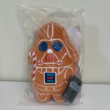 Disney Parks Darth Vader Holiday Cookie Plush Star Wars Gingerbread INST... - £23.90 GBP