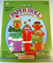 Vintage 1984 SESAME STREET Paper Dolls - Seasons - Jim Henson&#39;s Muppets CTW - $15.00