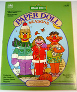 Vintage 1984 SESAME STREET Paper Dolls - Seasons - Jim Henson's Muppets CTW - $15.00