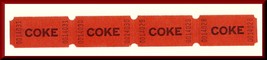 Four Vintage Coke (Coca-Cola) Raffle Tickets, Free Drink/Give-Away, 1970&#39;s? - £3.93 GBP