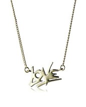 Nuevo Fragments Brillante Chapado en Oro &quot;Amor&quot; Colgante 16&quot;+ 2&quot; Valentín Nwt - £11.58 GBP