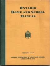 Ontario Home And School Manual Revised 1947 - £4.49 GBP