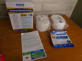 VEVA HV300 Series Vacuum Filters - NOTE: 12 Pieces Not 18 -- 2 Full Sets of 6 - £11.14 GBP