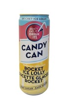 24 x Candy Can Rocket Ice Lolly Flavored Sparkling Sugar Free Drink 330m... - £65.16 GBP