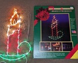 Christmas Candle Lightup Silhouette Sculpture 20 inch 1995 Vintage - $49.49