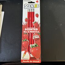 Scentos Strawberry Scented HB #2 Pencils Pre-Sharpened - NEW IN PACKAGE - $7.43