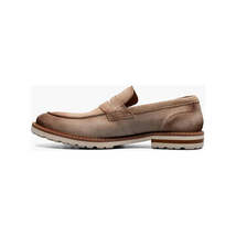 Stacy Adams Hopkins Moc Toe Penny Slip-On Shoes Sand 25708-269 image 5