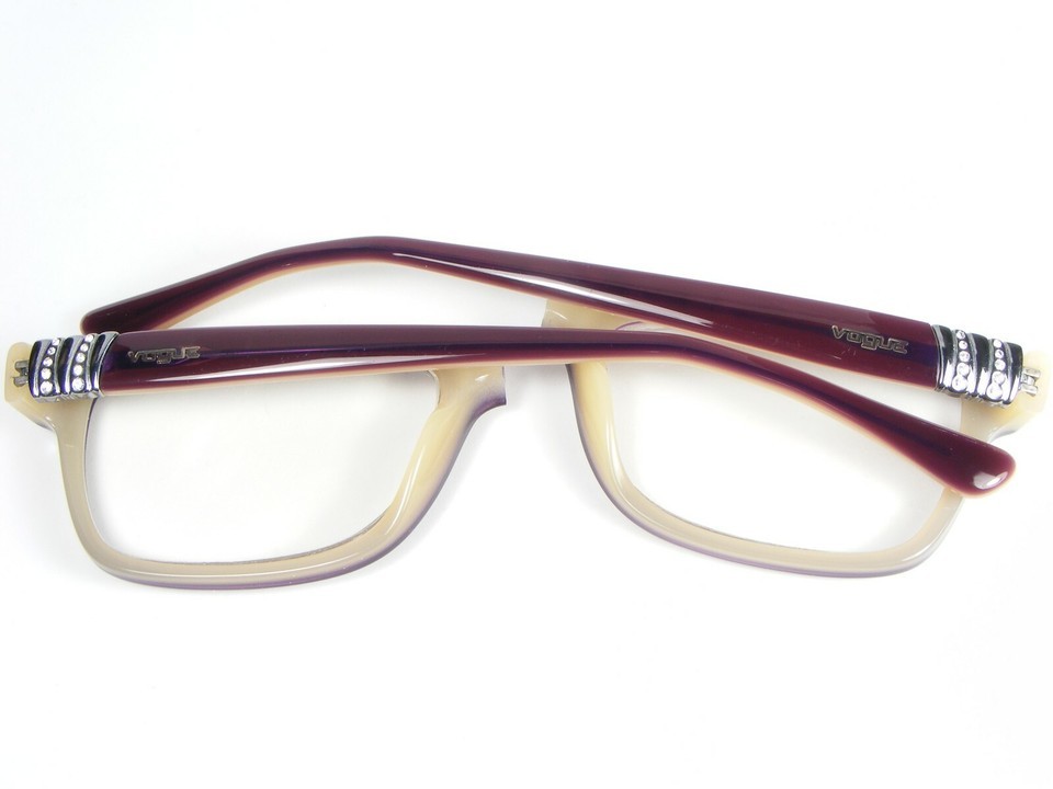 "FOR PARTS" Vogue VO 2765-B 1984 BURGUNDY BEIGE EYEGLASSES TEMPLE /ARM LEG 140mm Item image 2