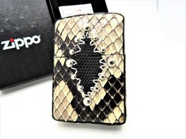 Real Python Full Leather Wrapped ZIPPO 2005 MIB Rare - £89.55 GBP