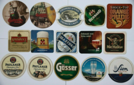 15 Beer Coasters Bernard Calanda Budweiser Paulaner Sion Feldschlosschen... - £11.79 GBP