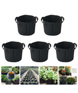 5pcs/lot 3/5/7 Gallon Plant Seedling Grow Bags Fabric Grow Pot Gardening... - £17.02 GBP+