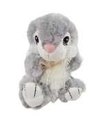 Vintage Dan Dee Bunny Rabbit Gray Fuzzy Soft Stuffed Animal Plush Collec... - $11.88