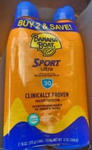 Banana Boat Sport Ultra 30 SPF Sunscreen Spray Twin Pack-- 6 Oz Each Exp... - £9.18 GBP