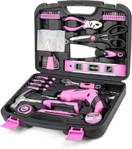 Hand Tool Kits For Women, Comprising 136 Pieces, Include A Cordless Lithium-Ion - £38.72 GBP