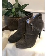 Nine West Rhona Women&#39;s Gray Suede Ankle Boot Size 9 - £24.84 GBP