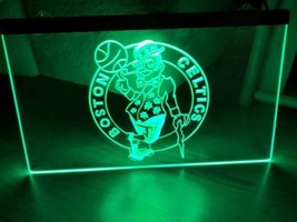 Boston Celtics LED Neon Light Sign Hang Signs Wall Room Gift Man cave  - £21.10 GBP+