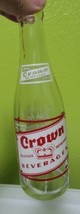 Rare Vintage Antique Soda Pop Glass Bottle Crown Beverages Erie Pennsylvania  - £23.49 GBP