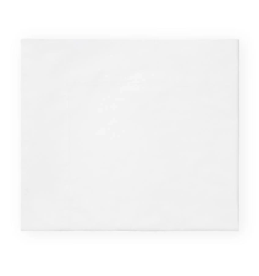 Sferra  Corto Celeste White Standard Pillowcases Cotton Percale 406TC Italy NEW Item image 5