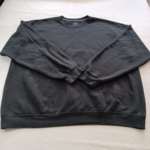 Fruit Of The Loom Pullover Knit Sweatshirt Men&#39;s Black Long Sleeve Size 2XL - €10,66 EUR