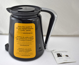 Keurig 2.0 Thermal Carafe-Black Silver Chrome Handle Replacement Coffee Pot NEW - £13.59 GBP