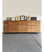 Monumental 13-Foot Antique Apothecary Haberdashery Cabinet (63 Drawers) - $6,800.00