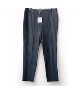 ST John Sport Pants Womens Sz M Gray Melange Stretch MSRP $395 - $119.99