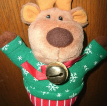 Avon Prancing Reindeer electronic dancing Christmas plush plays Rudolph 9 inches - $12.50