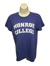 Monroe College Womens Small Blue TShirt - $334.49 MXN