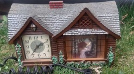 VTG Haddon Animated Lighted “Home Sweet Home’’ Rocking Grandma Clock FOR... - £89.35 GBP