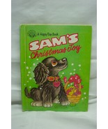 Vintage 1988 SAM&#39;S CHRISTMAS JOY Book DOG Cocker Spaniel A Happy Day Book - £11.63 GBP