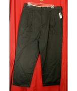 GAP EASY FIT PANT Heather Gray Pleated Dress Slacks Trousers Cuff 40 / 3... - €26,22 EUR