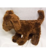 VINTAGE ANTIQUE B.J. Toy FUZZY BROWN PUPPY DOG 13&quot; Plush STUFFED ANIMAL Toy - $737.30 MXN