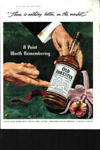 Old Forester Whiskey 1953 Vtg Print Ad 10&quot;x14&quot; man holding bottle illust... - £19.27 GBP