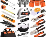 95 Pcs Kid Real Tool Set, Boy Builder Small Real Hand Tools Kit Construc... - $87.39