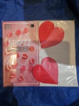 Spritz Garland 12 Hearts each 3&quot; x 3&quot; x 6 feet long overall - $2.96