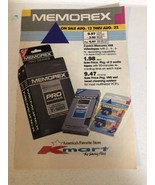 1980s Kmart Memorex Vhs Vintage Print Ad Advertisement PA1 - $7.91