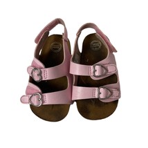 Wonder Nation Toddler Sandals Hook and Loop Size 9 Pink - £6.20 GBP