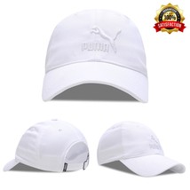 PUMA Snow White Color Embroidered Baseball Cap - Stylish and Sporty Head... - £39.95 GBP