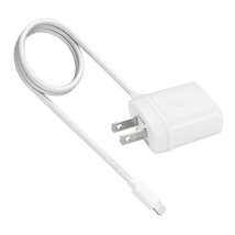 Reiko Portable 8PIN Usb Travel Adapter Charger With Built In Cable In White For - £47.95 GBP